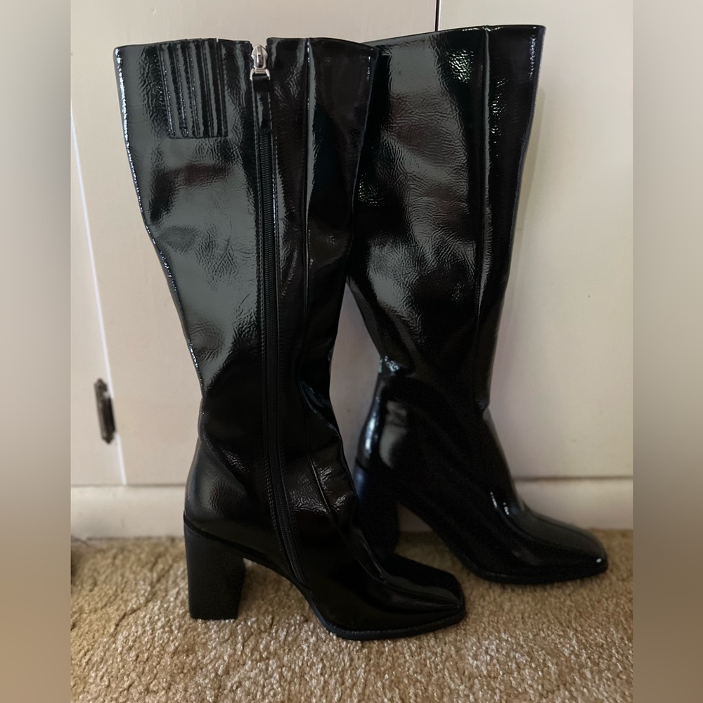 Black Knee High Boots